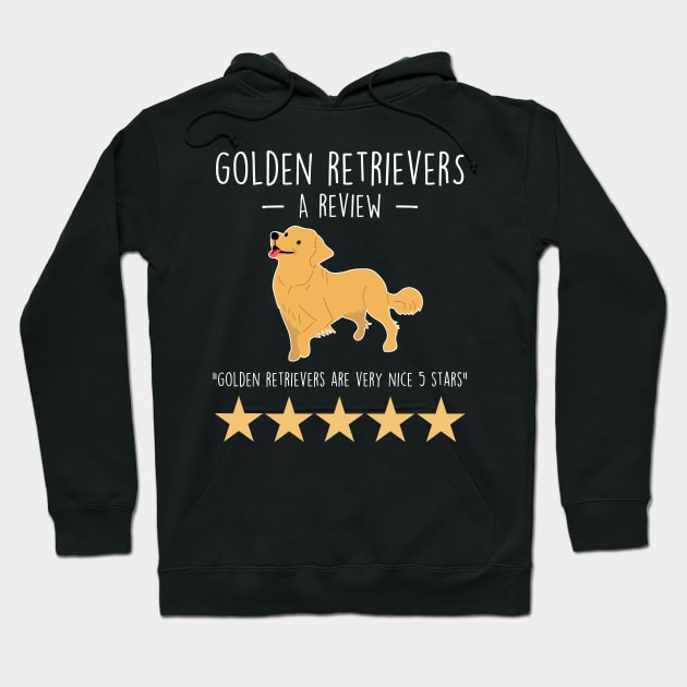 Golden Retriever Review Hoodie by Psitta